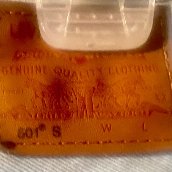 Levi’s Ladies 501 S Skinny denim Jeans button fly size 28x32 - Picture 7 of 10